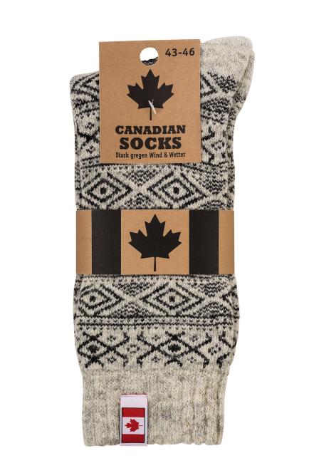 2 Paar TippTexx 24 Canadian Socks THERMO-Wollsocken